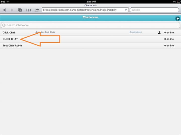 Click Chat on iPad